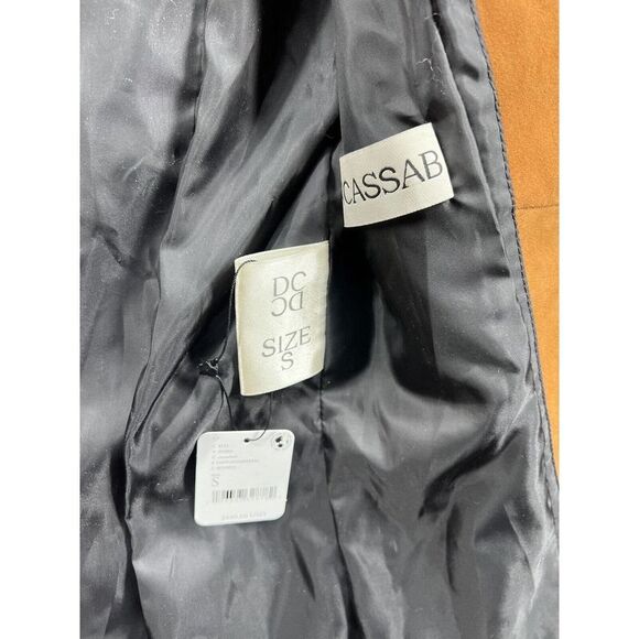 Free People Dancassab Maria Jacket Size Small Brown Suede Leather $880 - Picture 10 of 11